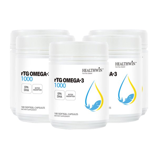 헬스윈 알티지 오메가3 Omega 1000mg 180정 5개