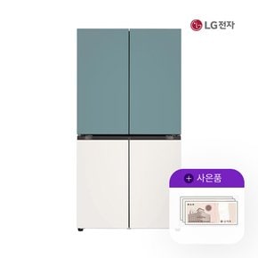 디오스 냉장고 오브제 870L 메탈 4도어 베이직 T873MTE012 5년 57500