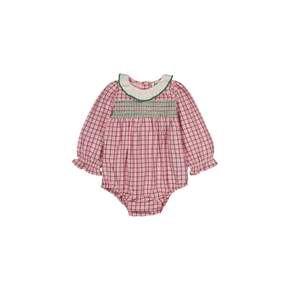 [공식스토어] 베이비 아망드 롬퍼 핑크 체크 AW25-AMBRPCH