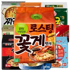 풀무원 로스팅 꽃게탕면 103g 4입 봉지라면 골라담기 사무실간식