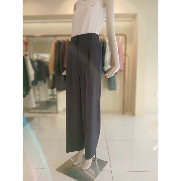 [여주점] 씨씨콜렉트 뒷밴딩세미와이드팬츠 E262msa142