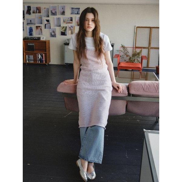 Comfort Cotton Blended Long Knit Dress_CTOP715(Lavender)