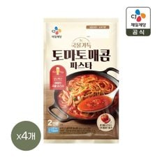 CJ 국물가득 토마토 매콤 파스타 2인분(632.2g) x4개