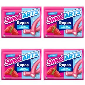 스윗타르트 소프트 앤 츄이 로프 캔디 딸기맛 SweeTARTs Soft & Chewy Ropes Candy 255g 4개