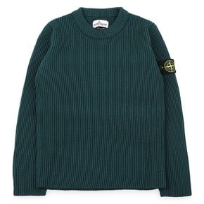 스톤 21 F/W 키즈 와펜 패치 골지 풀오버 니트(다크그린) 7516507A3 V0057