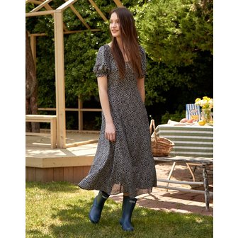 스탠다이얼 Flower Print Dress_BLACK EPDR3E003BK