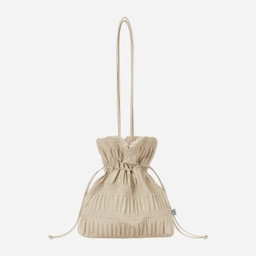 KWANI Crinkle Shoulder Bag Warm Ivory