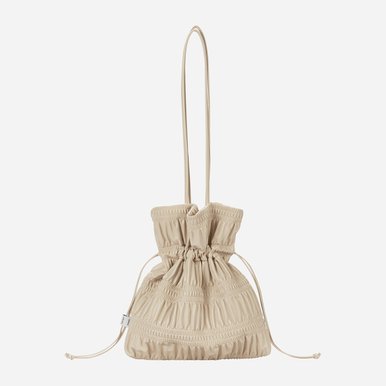 Crinkle Shoulder Bag Warm Ivory