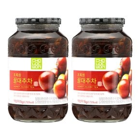 초록원 꿀대추차 1kg x 2병