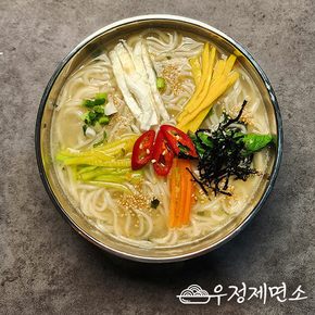 [우정제면소] 잔치국수 6인분세트 (생면1kg+맑은해물맛스프6봉)