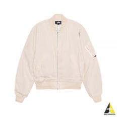 스투시 LINEN BEACH BOMBER (115703 NATURAL) (리넨 비치 봄버 자켓)