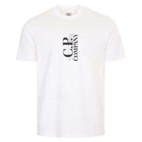 [국내/당일]25SS 18CMTS138A 005100W 103 CP컴퍼니 30/1 버티컬 로고 반팔티