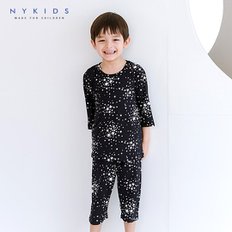 NY KIDS 실내복(7부) 블랙별