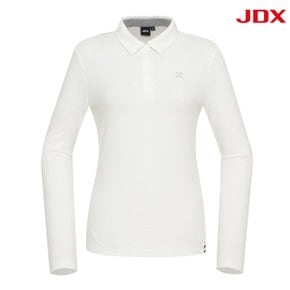 [JDX] 여성 기모 JQD 밑단 긴팔 티셔츠(X1TLU8401WH)