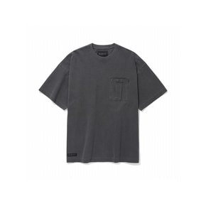 BLACKSERIES GARMENTS DYING POCKET S/S T-SHIRTS 차콜