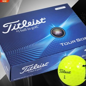 [타이틀리스트]2024년 Titleist 투어소프트 골프공(옐로우)[1더즌12알]