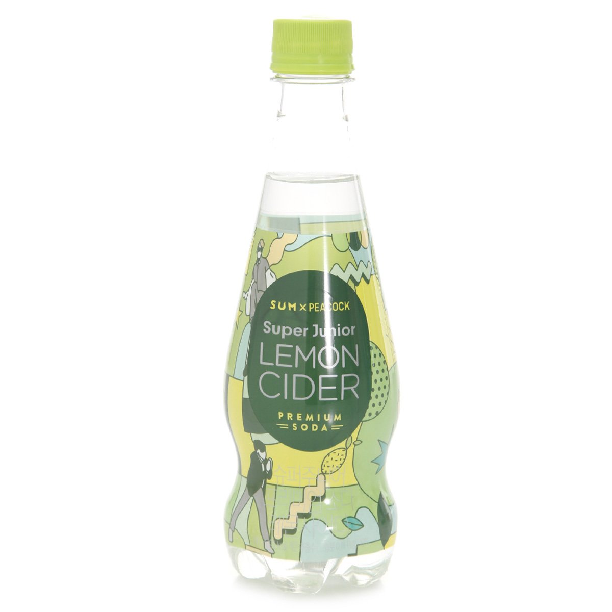 [피코크] 프리미엄 소다 레몬 사이다 탄산 음료 390ml