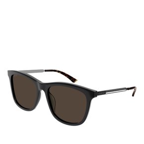 [해외배송] 구찌 오버사이즈 블랙 프레임 선글라스 GG1037SK 002 BLACK RUTHENIUM BROWN 55