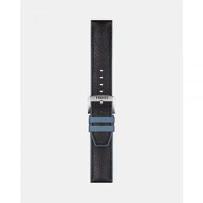 티쏘 공식 가죽 및 고무 스트랩 러그 22mm - 블루  블랙 7229163
