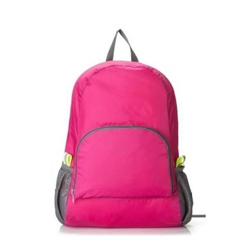 여행용 접이식 백팩 초경량 휴대용 등산가방 핑크(1)