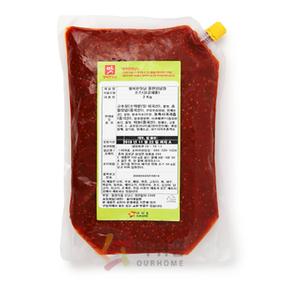 행복한맛남 쫄면양념장 2kg 비빔냉면 골뱅이무침 양념장 비빔면소스