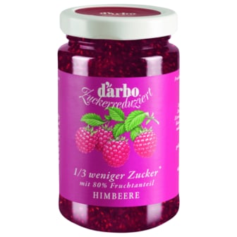 다보 Darbo 다보 1/3 Less Sugar 라즈베리잼 250g (병제품)