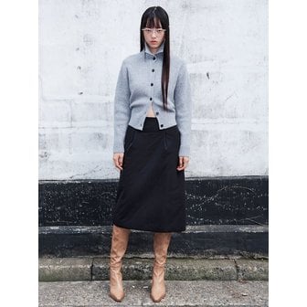 구호 플러스 Padded Round Skirt Black (KE5Y27M015)