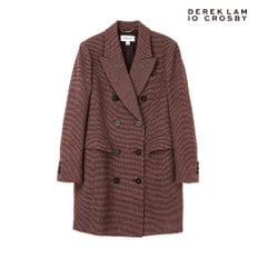 [정상가 139,000원]데렉램 10 크로스비 23FW 울 블렌디드 체크 코트