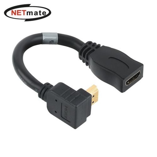 HDMI F 위쪽 꺾임 케이블 젠더 NMG009 M 0.15m X ( 2매입 )