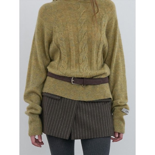 Suede Belt Dark Brown