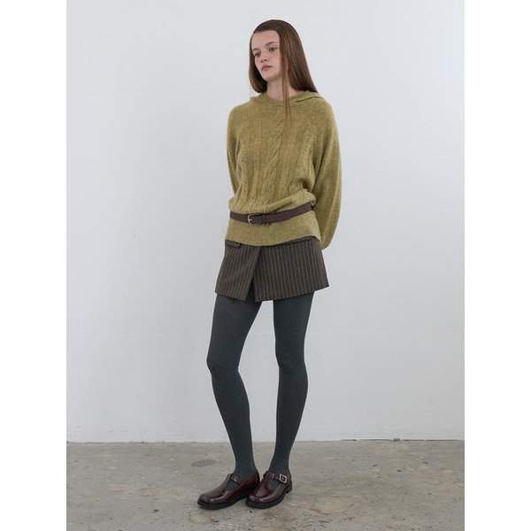 Suede Belt Dark Brown