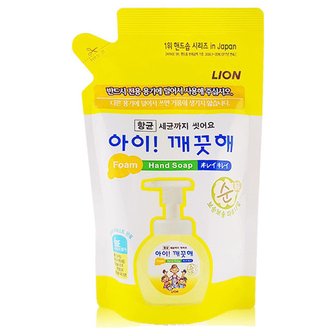 라이온코리아 아이깨끗해 핸드워시 순 200ml 리필