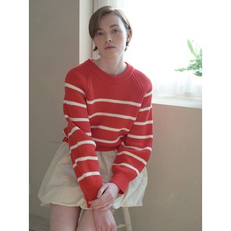 보카바카 Stripe raglan Knit Pullover VC2412PO101M