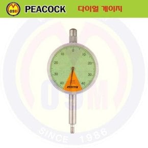 다이얼 게이지일회전(평4mm) 107-Z PEACOCK/피코크/측정공구/계측기/다이알게이지