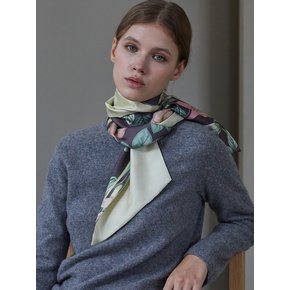 Garden deco Long Petit Twill Scarf [PMLTS-1414]