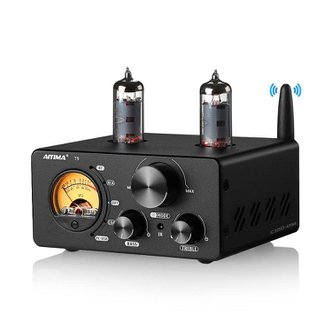  AIYIMA T9 Bluetooth 5.0 100W2 2.0 USB DAC HiFi RCACOAOptPC-USB, VU 튜브 앰프 채널 진공관