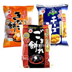 훈와리메이진 3종 / 콩가루모찌 75g / 치즈모찌 66g/ 고마다레모찌 60g