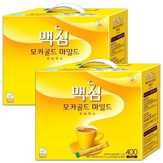  맥심 모카골드 마일드 커피믹스 스틱 12g 400개입 x2개 총800T /stm