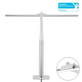 브로드윙M 멜라토닌 LED 와이드 스탠드 LSP-9100 화이트 클램프 책상 조명