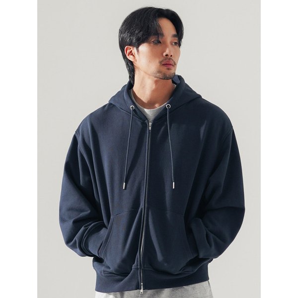 뉴웨이브 크롭 후드집업 네이비 SJHD1535