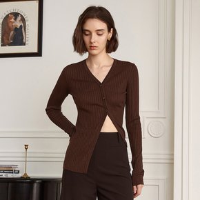 (10/4일 예약배송)YY_Vintage split brown knit top