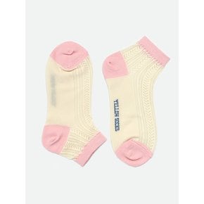 ANKLE SOCKS PUNCHING SEE-THROUGH BUTTER 앵클삭스 펀칭 시스루 버터