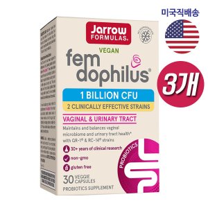  [해외직구]자로우 펨 도피러스 여성 유산균 10억, 30정 3개