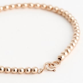 14K 3mm 볼 체인 베이직 팔찌 LWB25015G