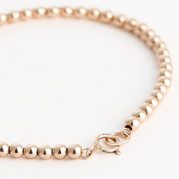 로이드 14K 3mm 볼 체인 베이직 팔찌 LWB25015G