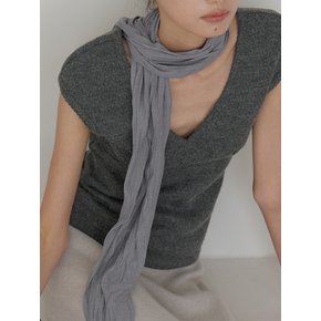 Ease wrinkle scarf_gray