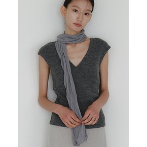 Ease wrinkle scarf_gray