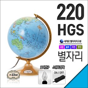 세계로/별이뜨는지구본 220-HGS(지름:22cm/별자리/블루/스위치/전구)지구의/어린이날선물/크리스마스선물/지도/장난감