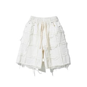 DEMOLISH GRID BERMUDA SHORTS_WH