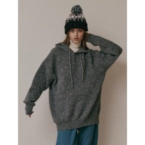 AR_Loose hoodie knit sweater